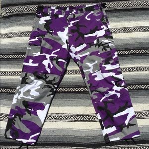 Purple camo cargos